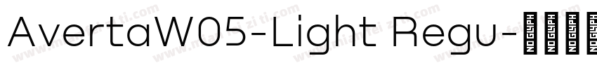 AvertaW05-Light Regu字体转换